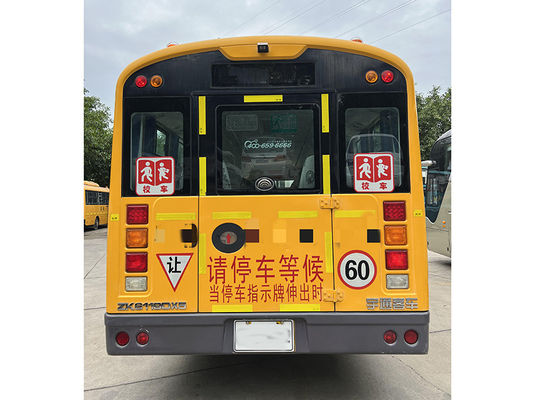 Жёлтые школьные автобусы 46 мест Ручная коробка передач Подержанные автобусы