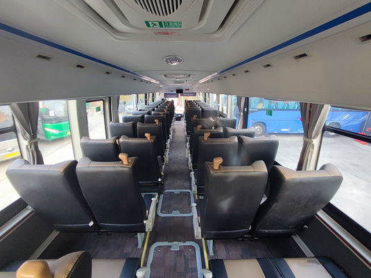 Роскошные розовые подержанные автобусы Euro 5 LHD Б/у дизельный автобус-шаттл на продажу