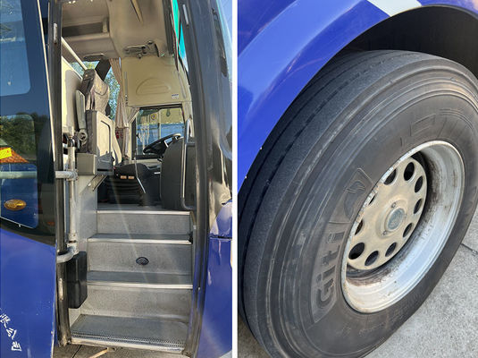 Автобус Yutong Blue Used Coaster Bus 51 место по стандарту выбросов Евро 4