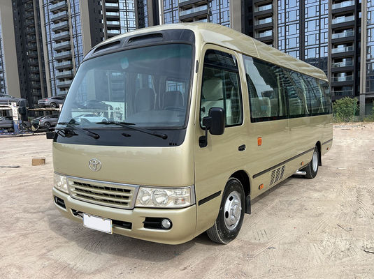 ISO Использованный 20-пассажирский автобус, ручная трансмиссия Toyota Coaster Использованный автобус