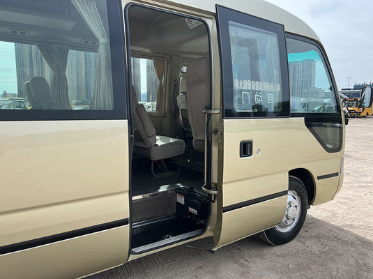 ISO Использованный 20-пассажирский автобус, ручная трансмиссия Toyota Coaster Использованный автобус