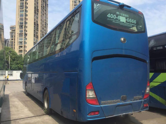 55-60 мест Левый рулевой руль Подержанный пассажирский автобус с емкостью 9726 мл и мощностью двигателя 247 кВт