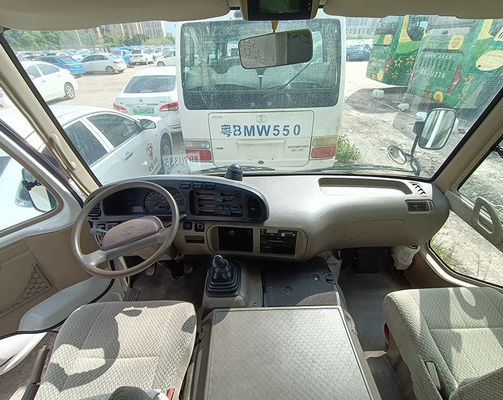 Автобус Toyota Used Coaster Bus Euro 3 с бензиновым двигателем с LHD рулевым положением