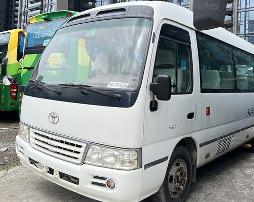 Автобус Toyota Used Coaster Bus Euro 3 с бензиновым двигателем с LHD рулевым положением