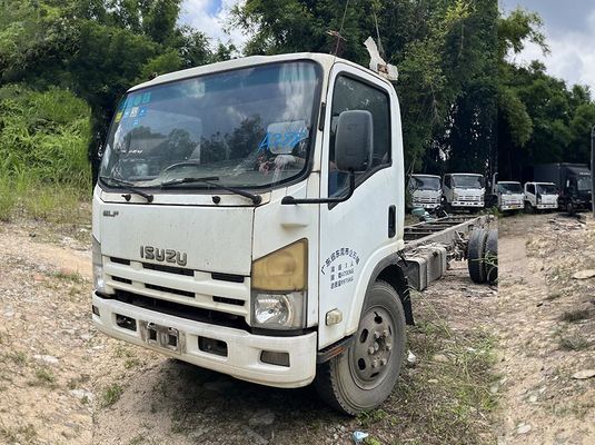 Isuzu подержанный грузовик грузовик 4KH1 Дизельный двигатель грузовик с двумя дверями для перевозки тяжелых грузов