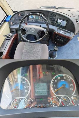 28-местный подержанный автобус, электрический тип топлива и максимальная скорость 100 км/ч с двигателями Yuchai 200 л.с.