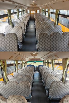 56-местный школьный автобус с дизельным двигателем LHD KLQ6106XQE4 Uesd Made in China
