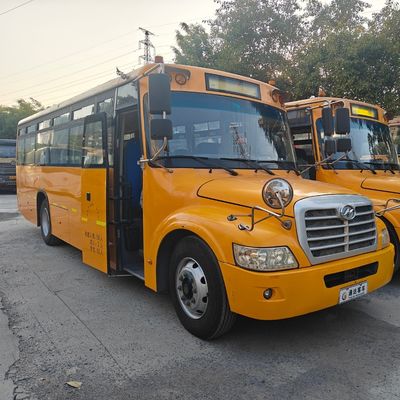Продажа подержанных автобусов на 56 мест Желтый школьный автобус Цена для Китая
