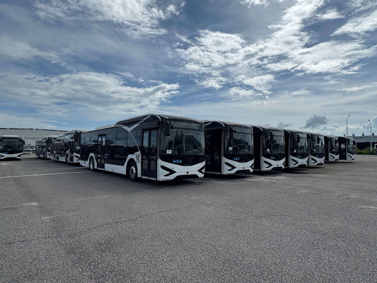 EV Zonson Second-hand City Bus для 2 пассажиров двери и белый экстериор