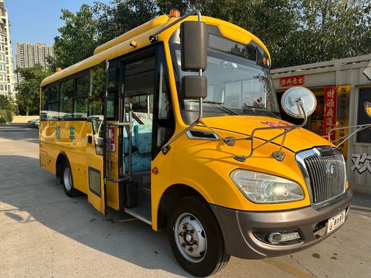36-местный дизельный двигатель Подержанный школьный автобус для детей изготовленный в Китае прочный и долговечный