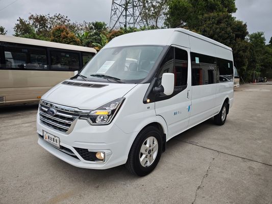 14-местный подержанный микроавтобус дизельный Jiangling Transit CN-4 Van с максимальной скоростью 145 км/ч